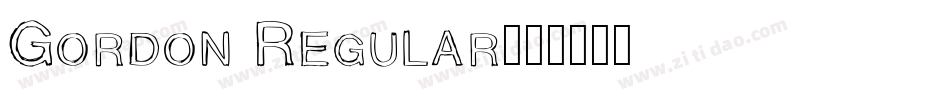 Gordon Regular字体转换